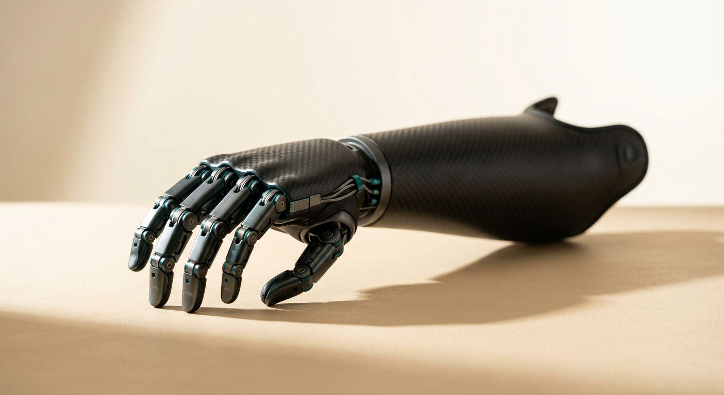 Zaawansowana proteza z włókna węglowego — nowoczesna technologia bioniki